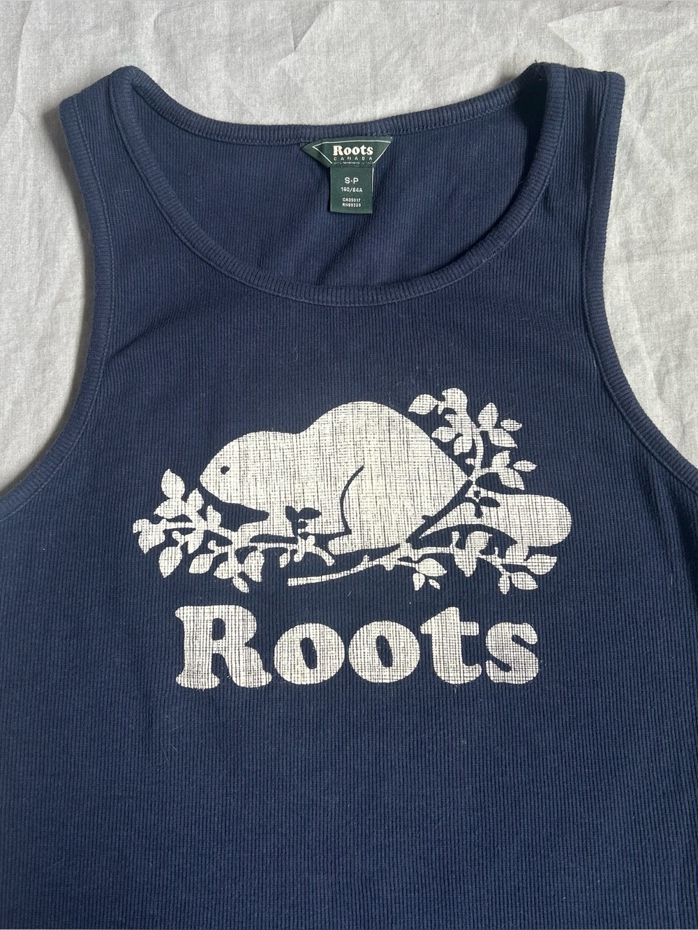 Roots Navy Blue Ribbed Tank - Picture 3 of 7
